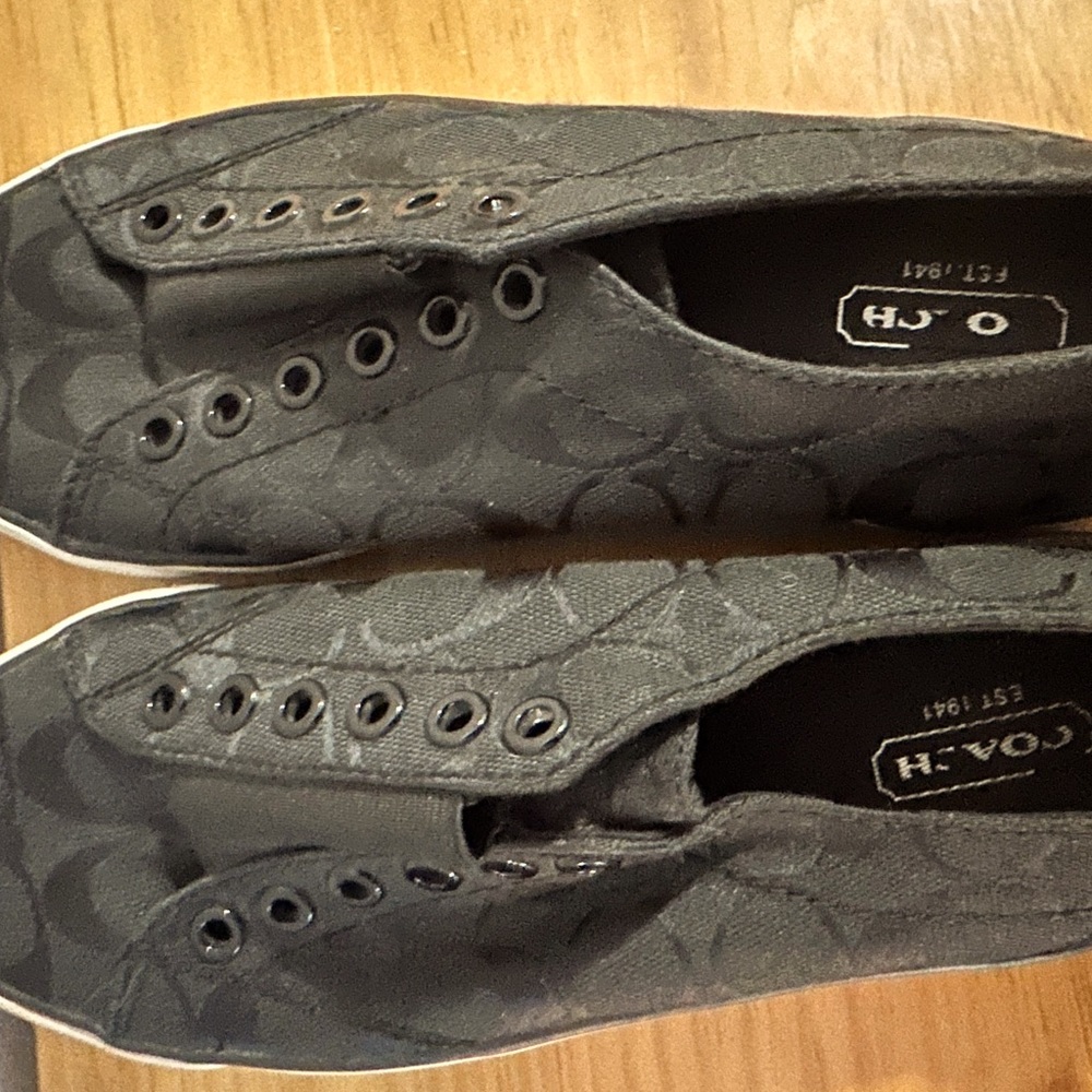 Coach tennis slip on shoes size 7.5 women’s
